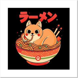 Ramen Cat Posters and Art